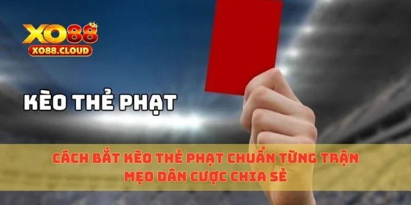 Cách Bắt Kèo Thẻ Phạt Chuẩn Từng Trận, Mẹo Dân Cược Chia Sẻ 2 kèo thẻ phạt